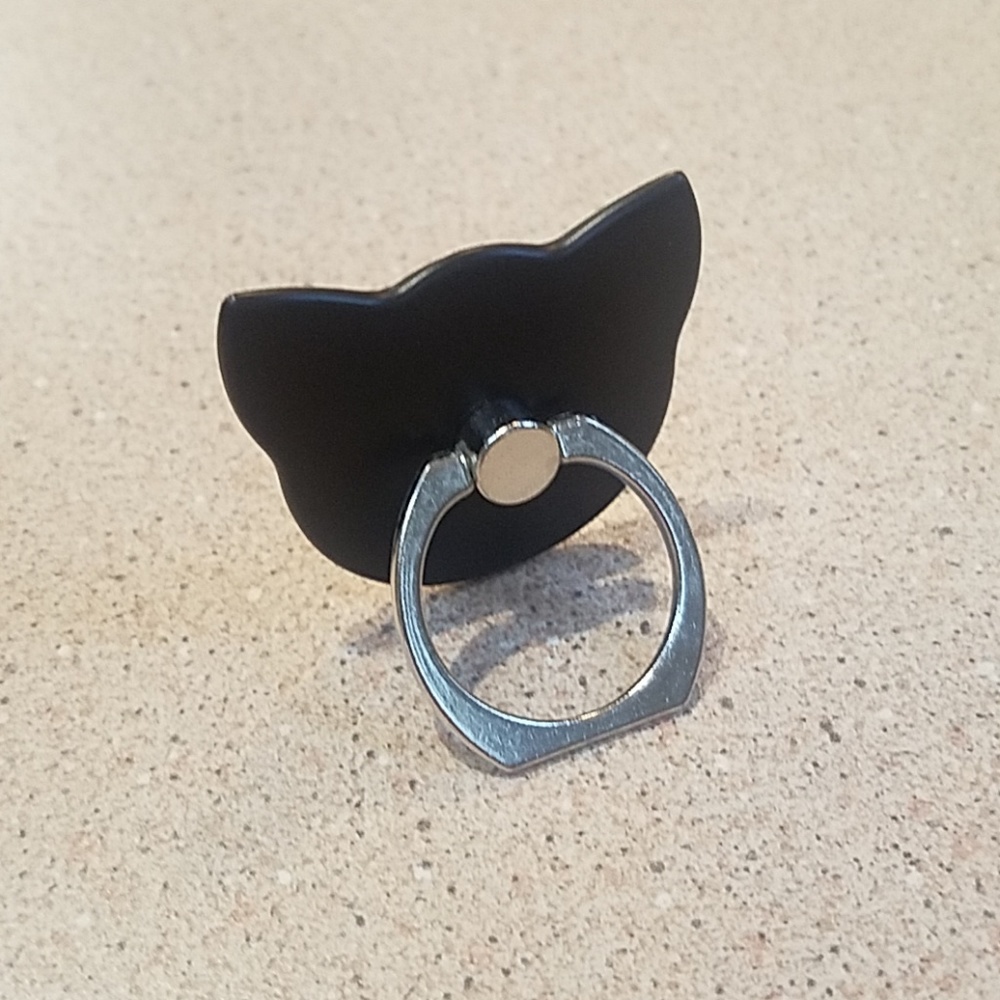 Metal phone finger holder/stand